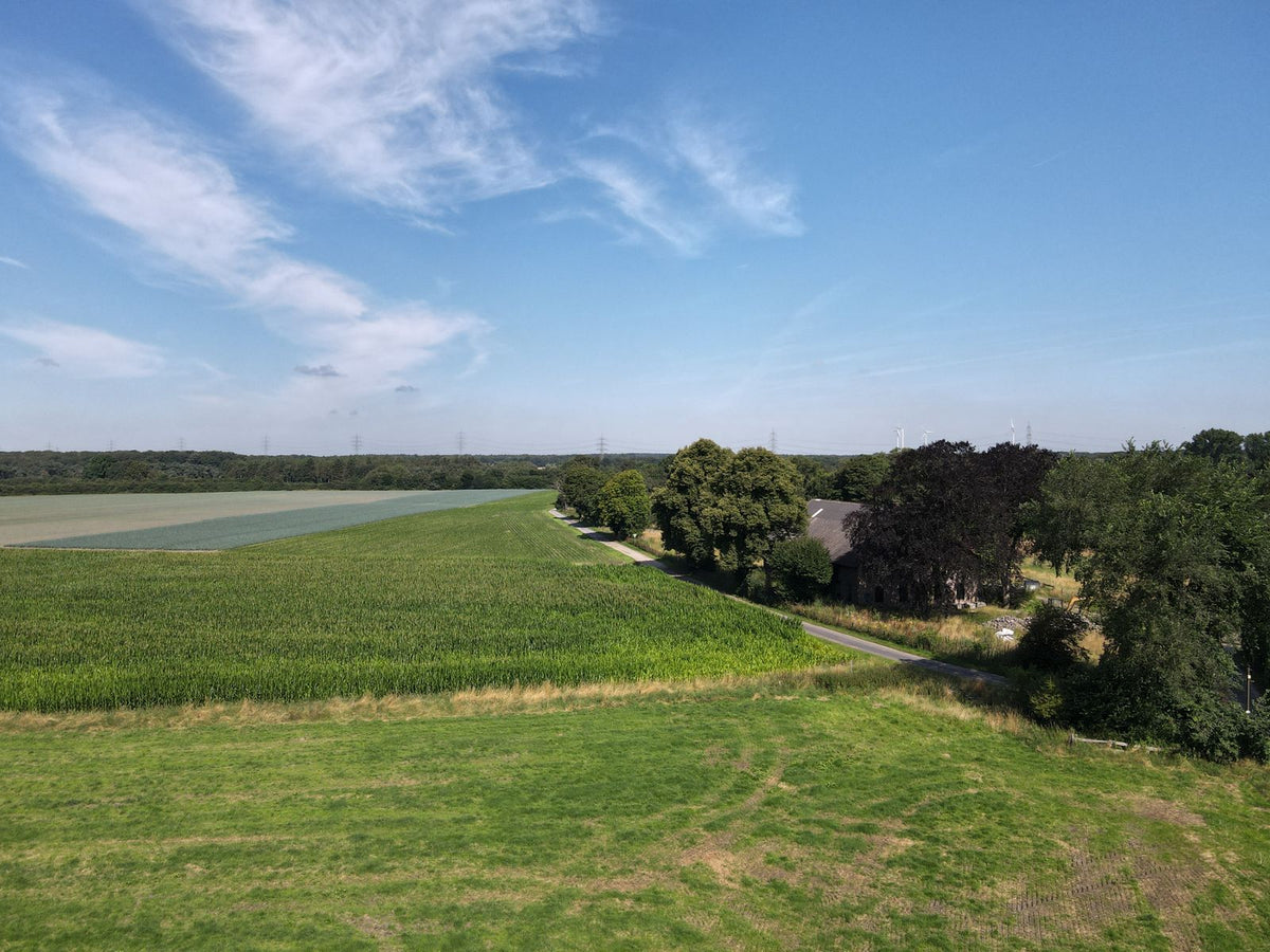 Landschaft am Niederrhein von oben